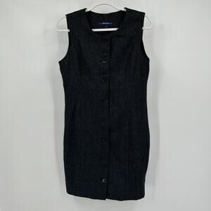 Breeches Women Old Money Wool Alpaca Tweed Jumper Dress Size 8 Preppy Minimalist